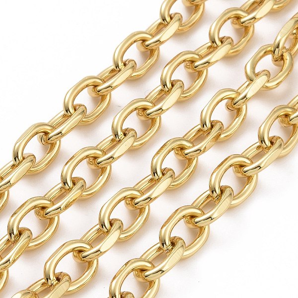 PandaHall Brass Cable Chains, Diamond Cut Chains, Soldered, Faceted, with Spool, Oval, Long-Lasting Plated, Real 18K Gold Plated, 10.8x6x2mm...
PandaHall Brass Cable Chains, Diamond Cut Chains, Soldered, Faceted, with Spool, Oval, Long-Lasting Plated, Real 18K Gold Plated, 10.8x6x2mm...