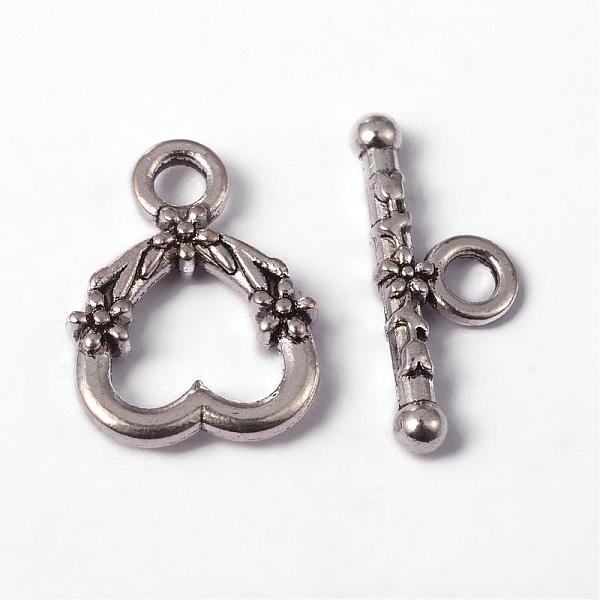 PandaHall Tibetan Style Toggle Clasps, Cadmium Free & Nickel Free & Lead Free, Heart, Antique Silver, Heart: about 14mm wide, 18.5mm long...
PandaHall Tibetan Style Toggle Clasps, Cadmium Free & Nickel Free & Lead Free, Heart, Antique Silver, Heart: about 14mm wide, 18.5mm long...