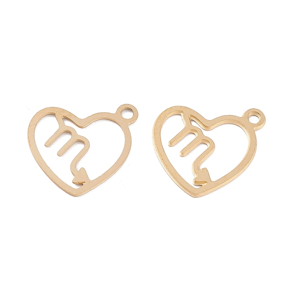 PandaHall Vacuum Plating 304 Stainless Steel Pendants, Laser Cut, Heart with Constellation, Real 18K Gold Plated,, Scorpio, 15.5x12.5x0.6mm...
PandaHall Vacuum Plating 304 Stainless Steel Pendants, Laser Cut, Heart with Constellation, Real 18K Gold Plated,, Scorpio, 15.5x12.5x0.6mm...