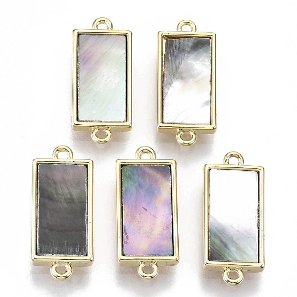 PandaHall Brass Links Connectors, with Black Lip Shell, Nickel Free, Real 18k Gold Plated, Rectangle, 20.5x9x3mm, Hole: 1.2mm Black Lip...
PandaHall Brass Links Connectors, with Black Lip Shell, Nickel Free, Real 18k Gold Plated, Rectangle, 20.5x9x3mm, Hole: 1.2mm Black Lip...