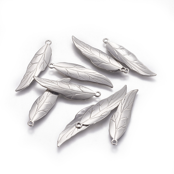PandaHall 201 Stainless Steel Pendants, Leaf, Stainless Steel Color, 38x9.5x0.7mm, Hole: 1.8mm 201 Stainless Steel Leaf
PandaHall 201 Stainless Steel Pendants, Leaf, Stainless Steel Color, 38x9.5x0.7mm, Hole: 1.8mm 201 Stainless Steel Leaf