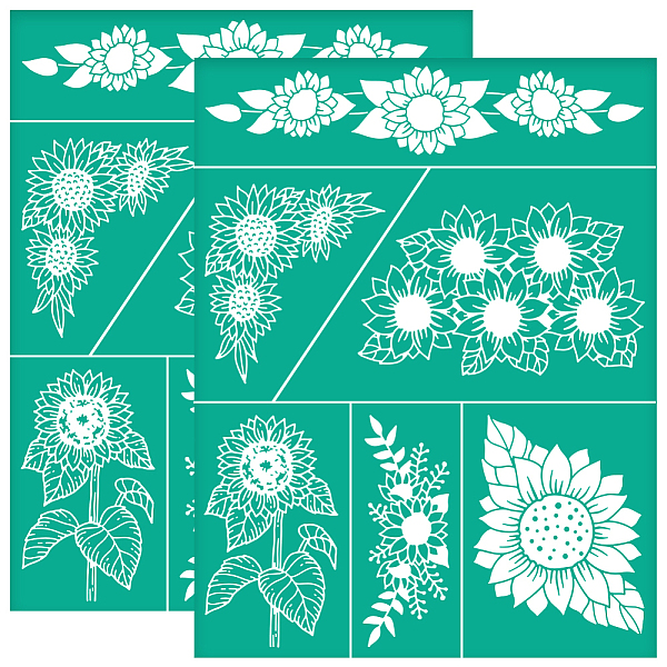 PandaHall Self-Adhesive Silk Screen Printing Stencils, for Painting on Wood, DIY Decoration T-Shirt Fabric, Turquoise, SunFlower, 220x280mm..., Green
PandaHall Self-Adhesive Silk Screen Printing Stencils, for Painting on Wood, DIY Decoration T-Shirt Fabric, Turquoise, SunFlower, 220x280mm..., Green