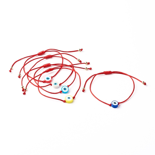 PandaHall Adjustable Nylon Thread Cord Bracelets, with Handmade Polymer Clay Evil Eye Bead, Red, Inner Diameter: 1/2~3-7/8 inch(1.4~9.7cm)...
PandaHall Adjustable Nylon Thread Cord Bracelets, with Handmade Polymer Clay Evil Eye Bead, Red, Inner Diameter: 1/2~3-7/8 inch(1.4~9.7cm)...