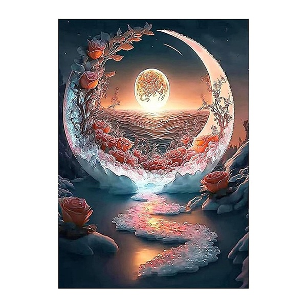 PandaHall Moon DIY Natural Scenery Pattern 5D Diamond Painting Kits, Saddle Brown, 400x300mm Acrylic Moon
PandaHall Moon DIY Natural Scenery Pattern 5D Diamond Painting Kits, Saddle Brown, 400x300mm Acrylic Moon
