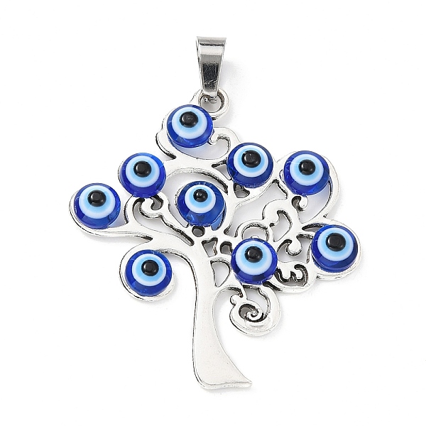 PandaHall Tibetan Style Alloy Pendants, Tree of Life with Evil Eyes Charm, Antique Silver, Tree, 41x37x4.5mm, Hole: 6x4mm Alloy Tree
PandaHall Tibetan Style Alloy Pendants, Tree of Life with Evil Eyes Charm, Antique Silver, Tree, 41x37x4.5mm, Hole: 6x4mm Alloy Tree