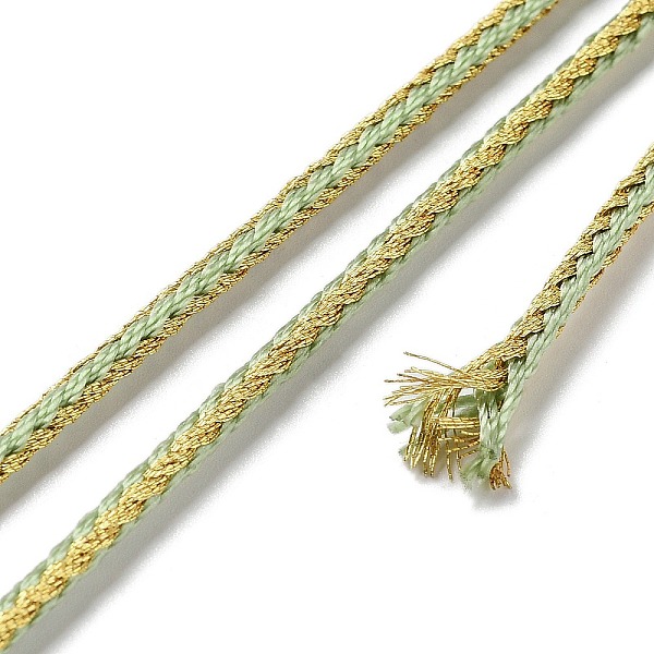 PandaHall 14M Duotone Polyester Braided Cord, Round, Dark Sea Green, 2.5mm, about 15.31 Yards(14m)/Roll Polyester
PandaHall 14M Duotone Polyester Braided Cord, Round, Dark Sea Green, 2.5mm, about 15.31 Yards(14m)/Roll Polyester