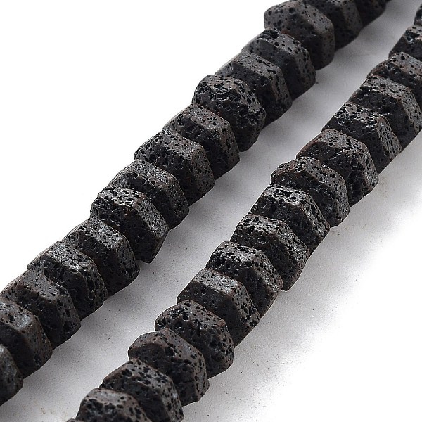 PandaHall Natural Lava Rock Beads Strands, Frosted Hexagon, 4.5x7x8mm, Hole: 1mm, about 94pcs/strand, 16.14 inch(41cm) Lava Rock Hexagon
PandaHall Natural Lava Rock Beads Strands, Frosted Hexagon, 4.5x7x8mm, Hole: 1mm, about 94pcs/strand, 16.14 inch(41cm) Lava Rock Hexagon