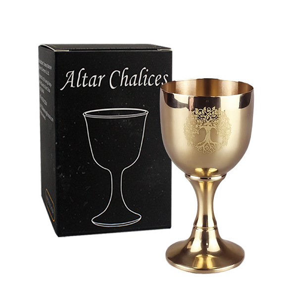 PandaHall Tarot Theme Brass Cups, Wicca Rite Goblet Display Decoration, for Home Decoration, Tree of Life, 40x78mm Brass Tree of Life
PandaHall Tarot Theme Brass Cups, Wicca Rite Goblet Display Decoration, for Home Decoration, Tree of Life, 40x78mm Brass Tree of Life