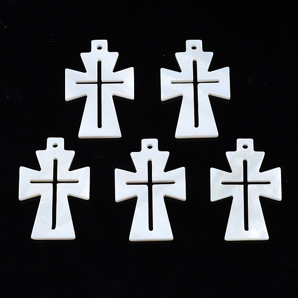 PandaHall Natural Freshwater Shell Pendants, Cross, 26x17x2mm, Hole: 1.2mm Freshwater Shell Cross
PandaHall Natural Freshwater Shell Pendants, Cross, 26x17x2mm, Hole: 1.2mm Freshwater Shell Cross