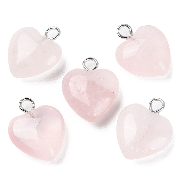 PandaHall Natural Rose Quartz Pendants, Heart Charms with Platinum Plated Brass Loops, 14.8~15x12x4.1~4.6mm, Hole: 2mm Rose Quartz Heart
PandaHall Natural Rose Quartz Pendants, Heart Charms with Platinum Plated Brass Loops, 14.8~15x12x4.1~4.6mm, Hole: 2mm Rose Quartz Heart