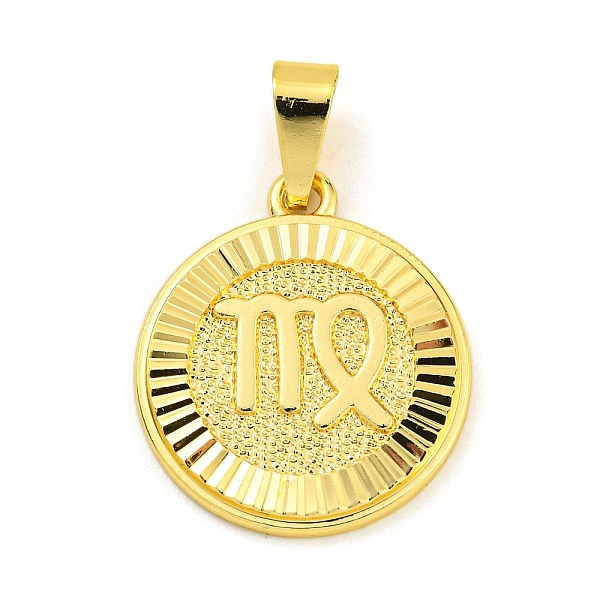PandaHall Brass Pendants, Real 18K Gold Plated, Flat Round with Constellations, Virgo, 24x20.5x2mm, Hole: 8x3.5mm Brass Virgo
PandaHall Brass Pendants, Real 18K Gold Plated, Flat Round with Constellations, Virgo, 24x20.5x2mm, Hole: 8x3.5mm Brass Virgo