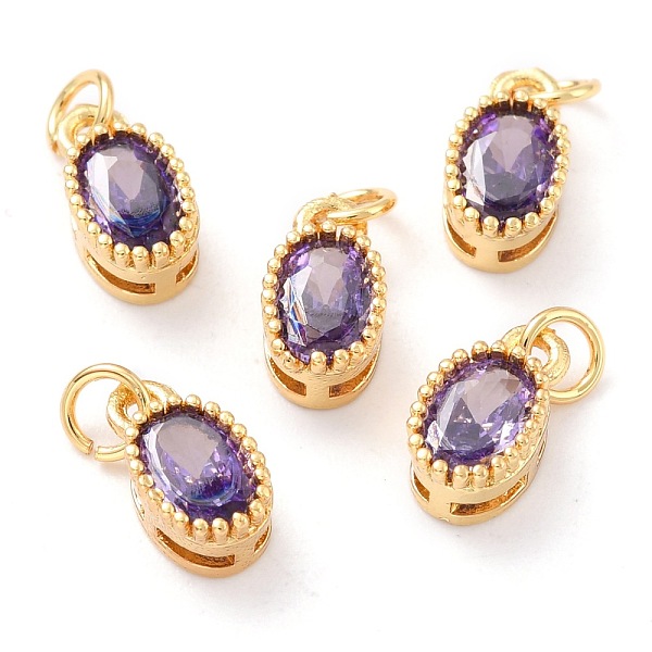 PandaHall Real 18K Gold Plated Brass Inlaid Cubic Zirconia Charms, with Jump Ring, Long-Lasting Plated, Oval, Purple, 9.5x5x4mm, Jump Ring...
PandaHall Real 18K Gold Plated Brass Inlaid Cubic Zirconia Charms, with Jump Ring, Long-Lasting Plated, Oval, Purple, 9.5x5x4mm, Jump Ring...