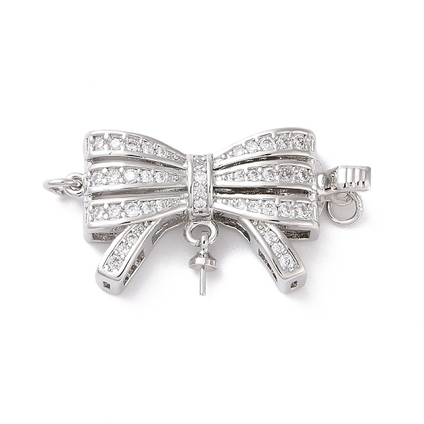 PandaHall Brass Micro Pave Clear Cubic Zirconia Box Clasps, with Pin for Half Drilled Beads, Bowknot, Platinum, 28.5x15.5x5.5mm, Hole: 2.4mm...
PandaHall Brass Micro Pave Clear Cubic Zirconia Box Clasps, with Pin for Half Drilled Beads, Bowknot, Platinum, 28.5x15.5x5.5mm, Hole: 2.4mm...
