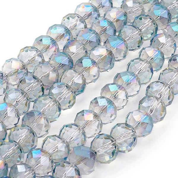 PandaHall Electroplate Glass Beads Strands, Rainbow Plated, Faceted, Rondelle, Dark Turquoise, Size: about 10mm in diameter, 8mm thick, hole..., Cyan
PandaHall Electroplate Glass Beads Strands, Rainbow Plated, Faceted, Rondelle, Dark Turquoise, Size: about 10mm in diameter, 8mm thick, hole..., Cyan