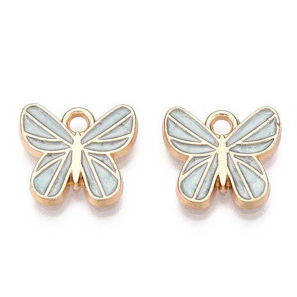PandaHall Alloy Enamel Pendants, Golden, Butterfly Charm, Light Cyan, 12x13x1.7mm, Hole: 1.8mm Alloy+Enamel Butterfly
PandaHall Alloy Enamel Pendants, Golden, Butterfly Charm, Light Cyan, 12x13x1.7mm, Hole: 1.8mm Alloy+Enamel Butterfly