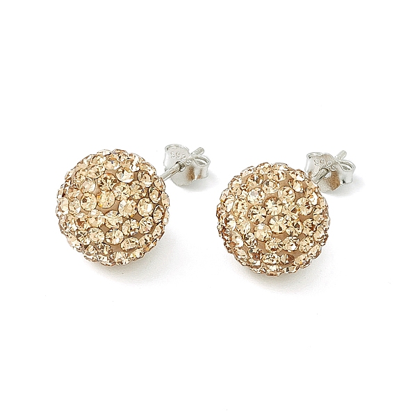PandaHall 925 Sterling Silver Austrian Crystal Rhinestone Ear Stud, Round, 246_Lt. Colorado Topaz, 20x10x1mm Sterling Silver+Austrian..., Yellow
PandaHall 925 Sterling Silver Austrian Crystal Rhinestone Ear Stud, Round, 246_Lt. Colorado Topaz, 20x10x1mm Sterling Silver+Austrian..., Yellow