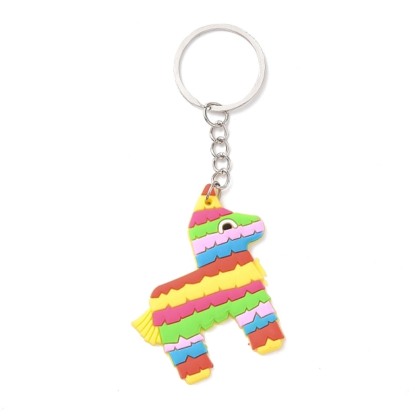 PandaHall Cartoon PVC Plastic Keychain, for Mexican Holiday Party Decoration Gift Keychain, Horse Pattern, 10.8cm, Pendant: 53x47x3mm...
PandaHall Cartoon PVC Plastic Keychain, for Mexican Holiday Party Decoration Gift Keychain, Horse Pattern, 10.8cm, Pendant: 53x47x3mm...