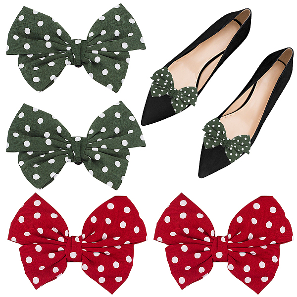 PandaHall Gorgecraft 4Pcs 2 Colors Retro Polka Dot Pattern Polyester Bowknot Shoe Decorations, Iron Detachable Shoe Buckle Clips, Mixed..., Multicolor
PandaHall Gorgecraft 4Pcs 2 Colors Retro Polka Dot Pattern Polyester Bowknot Shoe Decorations, Iron Detachable Shoe Buckle Clips, Mixed..., Multicolor