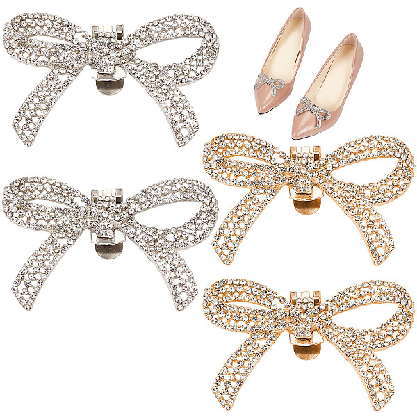 PandaHall CRASPIRE 4Pcs 2 Colors Alloy Crystal Rhinestone Wedding Shoe Decorations, Detachable Shoe Buckle Clips, Bowknot, 39x62x5mm..., Clear
PandaHall CRASPIRE 4Pcs 2 Colors Alloy Crystal Rhinestone Wedding Shoe Decorations, Detachable Shoe Buckle Clips, Bowknot, 39x62x5mm..., Clear