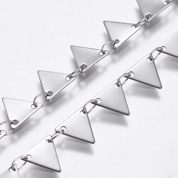 PandaHall 304 Stainless Steel Link Chains, Soldered, Triangle, Stainless Steel Color, 7.5x6.5x0.2mm 304 Stainless Steel
PandaHall 304 Stainless Steel Link Chains, Soldered, Triangle, Stainless Steel Color, 7.5x6.5x0.2mm 304 Stainless Steel