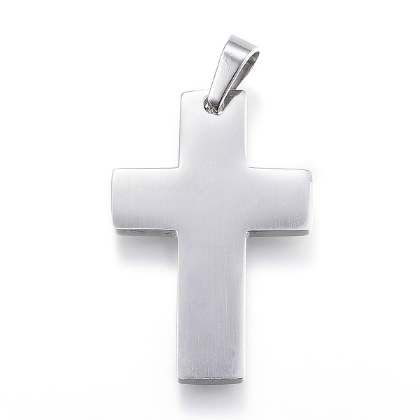 PandaHall 304 Stainless Steel Pendants, Cross, Stainless Steel Color, 35x23x2mm, Hole: 4x8mm 304 Stainless Steel Cross
PandaHall 304 Stainless Steel Pendants, Cross, Stainless Steel Color, 35x23x2mm, Hole: 4x8mm 304 Stainless Steel Cross
