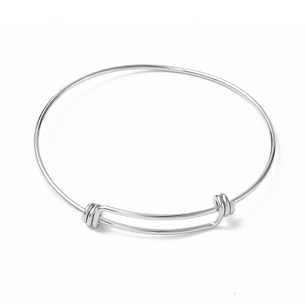 PandaHall Adjustable 304 Stainless Steel Bangles Making, Stainless Steel Color, Inner Diameter: 2-5/8 inch(6.55cm) 304 Stainless Steel
PandaHall Adjustable 304 Stainless Steel Bangles Making, Stainless Steel Color, Inner Diameter: 2-5/8 inch(6.55cm) 304 Stainless Steel