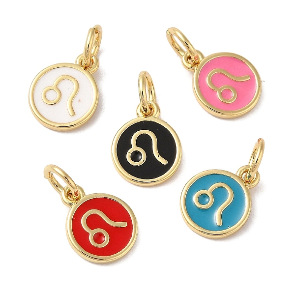PandaHall Real 18K Gold Plated Brass Enamel Charms, with Jump Ring, Long-Lasting Plated, Lead Free & Cadmium Free, Flat Round with Leo..., Multicolor
PandaHall Real 18K Gold Plated Brass Enamel Charms, with Jump Ring, Long-Lasting Plated, Lead Free & Cadmium Free, Flat Round with Leo..., Multicolor