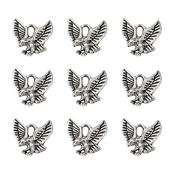PandaHall Tibetan Style Alloy Pendants, Cadmium Free & Nickel Free & Lead Free, Eagle/Hawk Charm Antique Silver, 13x13x2mm, Hole: 2mm Alloy...
PandaHall Tibetan Style Alloy Pendants, Cadmium Free & Nickel Free & Lead Free, Eagle/Hawk Charm Antique Silver, 13x13x2mm, Hole: 2mm Alloy...