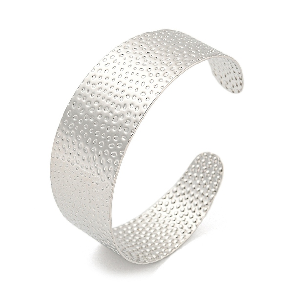 PandaHall 304 Stainless Steel Textured Open Cuff Bangles for Women, Stainless Steel Color, Inner Diameter: 2-1/4 inch(5.7cm), 19mm 304...
PandaHall 304 Stainless Steel Textured Open Cuff Bangles for Women, Stainless Steel Color, Inner Diameter: 2-1/4 inch(5.7cm), 19mm 304...