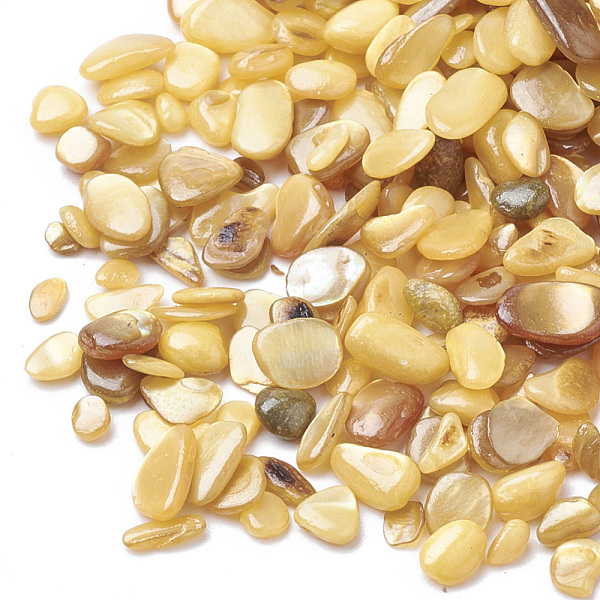 PandaHall Shell Beads, No Hole Beads, Dyed, Chip, Goldenrod, 1~15x1~15x0.5~5mm, about 450g/bag Freshwater Shell Chip Gold
PandaHall Shell Beads, No Hole Beads, Dyed, Chip, Goldenrod, 1~15x1~15x0.5~5mm, about 450g/bag Freshwater Shell Chip Gold