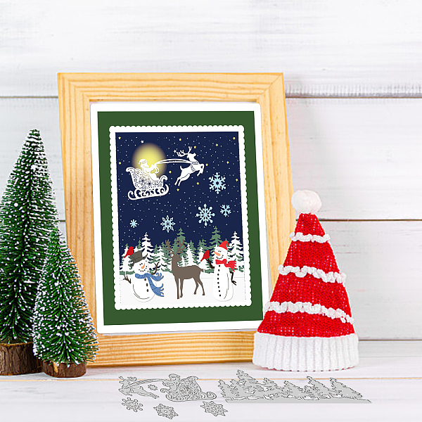 PandaHall GLOBLELAND 2Pcs Christmas Santa Cutting Dies Metal Forest Snowflake Snowman Sleigh Reindeer Die Cuts Embossing Stencils for Paper...
PandaHall GLOBLELAND 2Pcs Christmas Santa Cutting Dies Metal Forest Snowflake Snowman Sleigh Reindeer Die Cuts Embossing Stencils for Paper...