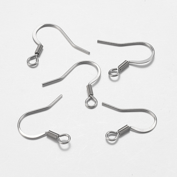 PandaHall 316 Surgical Stainless Steel French Earring Hooks, with Horizontal Loop, Flat Earring Hooks, Stainless Steel Color, 17x18x1.5mm...
PandaHall 316 Surgical Stainless Steel French Earring Hooks, with Horizontal Loop, Flat Earring Hooks, Stainless Steel Color, 17x18x1.5mm...