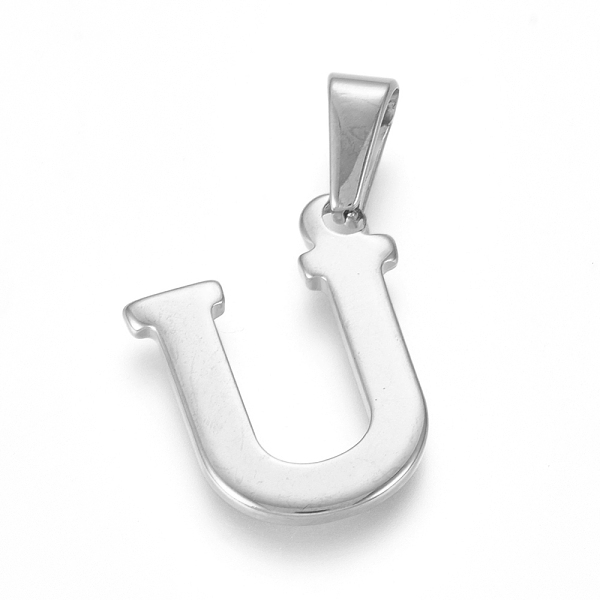 PandaHall 304 Stainless Steel Pendants, Stainless Steel Color, Initial Letter.U, 20x16x1.8mm, Hole: 3x7mm 304 Stainless Steel Letter
PandaHall 304 Stainless Steel Pendants, Stainless Steel Color, Initial Letter.U, 20x16x1.8mm, Hole: 3x7mm 304 Stainless Steel Letter