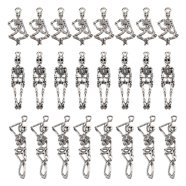 PandaHall FINGERINSPIRE 72 Pcs 3 Styles Skeleton Body Skull Charms Alloy Skeleton Body Charms Tibetan Silver Skull Bone Pendants Halloween...
PandaHall FINGERINSPIRE 72 Pcs 3 Styles Skeleton Body Skull Charms Alloy Skeleton Body Charms Tibetan Silver Skull Bone Pendants Halloween...