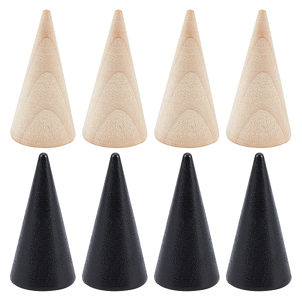 PandaHall 16 Pcs Wooden Ring Displays, 2 Colors Cone Shaped Finger Ring Stand Jewelry Display for Rings Jewelry Exhibition Wood Multicolor
PandaHall 16 Pcs Wooden Ring Displays, 2 Colors Cone Shaped Finger Ring Stand Jewelry Display for Rings Jewelry Exhibition Wood Multicolor