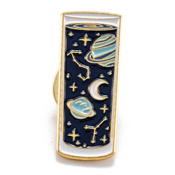 PandaHall Alloy Enamel Brooches, Enamel Pin, with Butterfly Clutches, Cup with Planet, Colorful, Golden, 27.5x11mm Alloy+Enamel Bottle
PandaHall Alloy Enamel Brooches, Enamel Pin, with Butterfly Clutches, Cup with Planet, Colorful, Golden, 27.5x11mm Alloy+Enamel Bottle