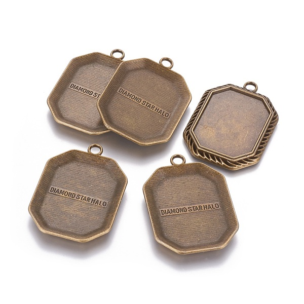 PandaHall Tibetan Style Pendant Cabochon Settings, Lead Free and Nickel Free, Rectangle, Antique Bronze, about 56mm long, 40mm wide, 3mm...
PandaHall Tibetan Style Pendant Cabochon Settings, Lead Free and Nickel Free, Rectangle, Antique Bronze, about 56mm long, 40mm wide, 3mm...