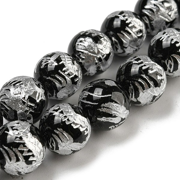 PandaHall Natural Black Onyx Beads Strands, with Carved Dragon Patter, for Buddha Jewelry Making, Round, Dyed & Heated, 12mm Black Onyx...
PandaHall Natural Black Onyx Beads Strands, with Carved Dragon Patter, for Buddha Jewelry Making, Round, Dyed & Heated, 12mm Black Onyx...