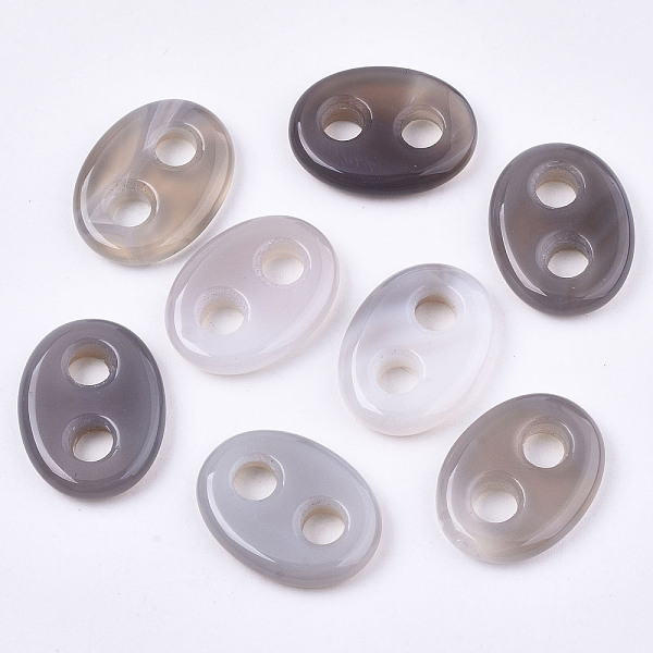 PandaHall Natural Grey Agate Links Connectors, Oval, 24x18x5mm, Hole: 5mm Grey Agate Oval
PandaHall Natural Grey Agate Links Connectors, Oval, 24x18x5mm, Hole: 5mm Grey Agate Oval