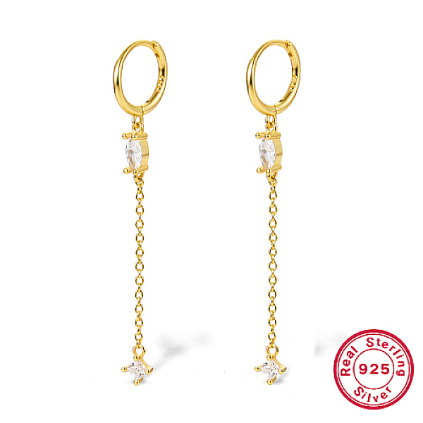 PandaHall Real 18K Gold Plated 925 Sterling Silver Hoop Earrings, Rhinestone Horse Eye Tassel Earrings, with 925 Stamp, Clear, 49x11mm...
PandaHall Real 18K Gold Plated 925 Sterling Silver Hoop Earrings, Rhinestone Horse Eye Tassel Earrings, with 925 Stamp, Clear, 49x11mm...