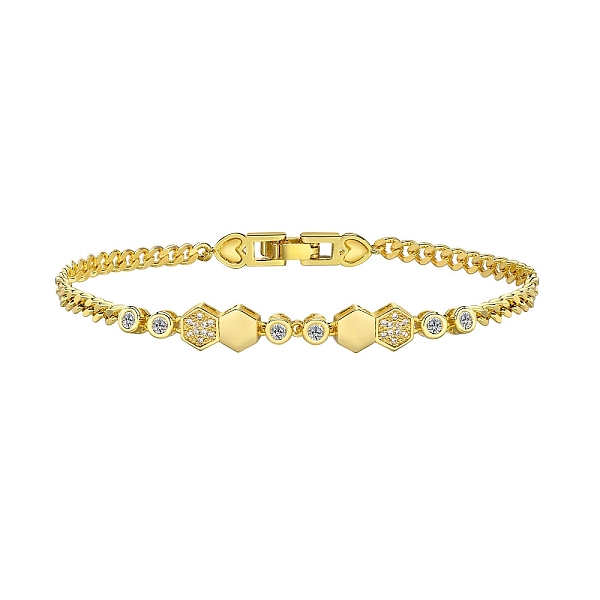 PandaHall Brass Micro Pave Cubic Zirconia Bracelets for Women, Curb Chain Bracelet, Golden, Hexagon, 7-7/8 inch(20cm) Cubic Zirconia Hexagon..., Clear
PandaHall Brass Micro Pave Cubic Zirconia Bracelets for Women, Curb Chain Bracelet, Golden, Hexagon, 7-7/8 inch(20cm) Cubic Zirconia Hexagon..., Clear