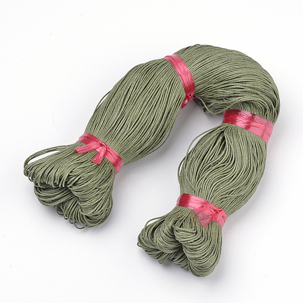 PandaHall Waxed Cotton Cord, Dark Olive Green, 1.5mm, about 360yard/bundle(330m/bundle) Waxed Cotton Cord Round Green
PandaHall Waxed Cotton Cord, Dark Olive Green, 1.5mm, about 360yard/bundle(330m/bundle) Waxed Cotton Cord Round Green