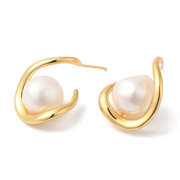 PandaHall Twist Teardrop with Natural Pearl Stud Earrings, Rack Plating Brass Jewelry for Women, Cadmium Free & Lead Free, Real 18K Gold...
PandaHall Twist Teardrop with Natural Pearl Stud Earrings, Rack Plating Brass Jewelry for Women, Cadmium Free & Lead Free, Real 18K Gold...