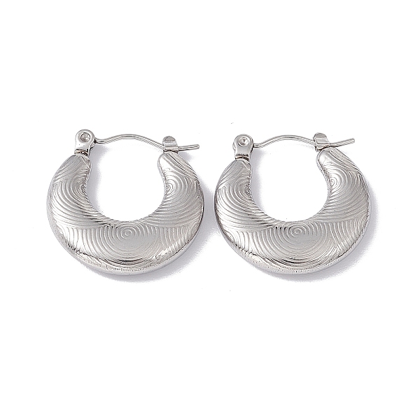 PandaHall 304 Stainless Steel Croissant Hoop Earrings for Women, Stainless Steel Color, 20.5x20x3.5mm, Pin: 0.7mm 304 Stainless Steel Round
PandaHall 304 Stainless Steel Croissant Hoop Earrings for Women, Stainless Steel Color, 20.5x20x3.5mm, Pin: 0.7mm 304 Stainless Steel Round