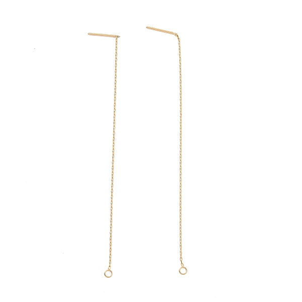 PandaHall Ion Plating(IP) 304 Stainless Steel Stud Earring Finding, with Ring, Ear Thread, Golden, 100~109x0.7x0.25mm, Hole: 1.7mm, Pin...
PandaHall Ion Plating(IP) 304 Stainless Steel Stud Earring Finding, with Ring, Ear Thread, Golden, 100~109x0.7x0.25mm, Hole: 1.7mm, Pin...
