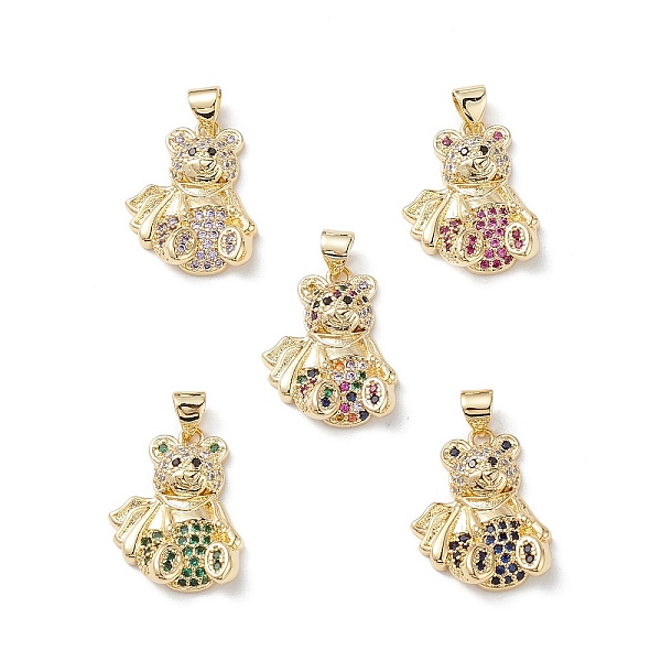 PandaHall Brass Micro Pave Cubic Zirconia Pendants, Real 16K Gold Plated, Bear Charms, Mixed Color, 21x16.5x4mm, Hole: 5x3mm. Brass+Cubic..., Multicolor
PandaHall Brass Micro Pave Cubic Zirconia Pendants, Real 16K Gold Plated, Bear Charms, Mixed Color, 21x16.5x4mm, Hole: 5x3mm. Brass+Cubic..., Multicolor