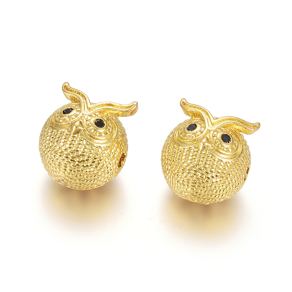 PandaHall Brass Beads, with Cubic Zirconia, Long-Lasting Plated, Owl, Golden, 12x11mm, Hole: 1.6mm Brass+Cubic Zirconia Owl Black
PandaHall Brass Beads, with Cubic Zirconia, Long-Lasting Plated, Owl, Golden, 12x11mm, Hole: 1.6mm Brass+Cubic Zirconia Owl Black