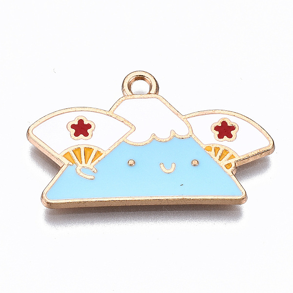 PandaHall Alloy Enamel Pendants, Cadmium Free & Lead Free, Light Gold, Mountain with Fan, Light Sky Blue, 18x30x1.5mm, Hole: 2mm...
PandaHall Alloy Enamel Pendants, Cadmium Free & Lead Free, Light Gold, Mountain with Fan, Light Sky Blue, 18x30x1.5mm, Hole: 2mm...