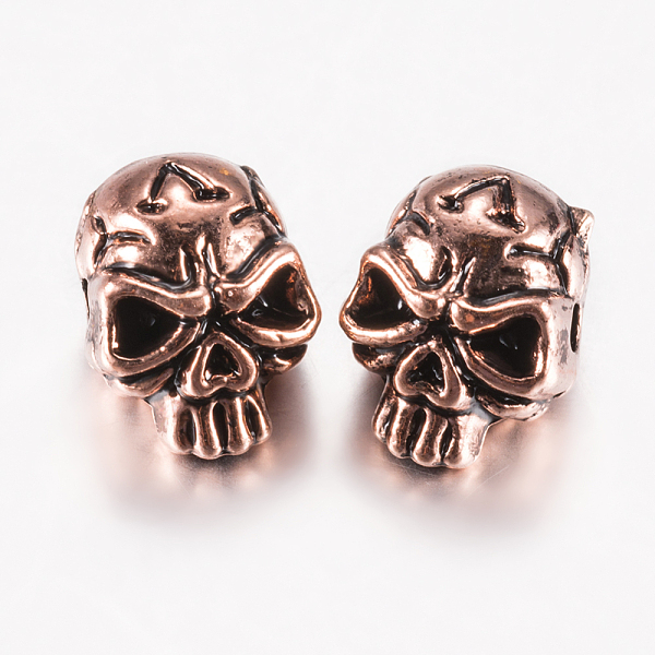 PandaHall Tibetan Style Alloy Beads, Skull, Red Copper, 12x9x10mm, Hole: 1.5mm Alloy Skull
PandaHall Tibetan Style Alloy Beads, Skull, Red Copper, 12x9x10mm, Hole: 1.5mm Alloy Skull