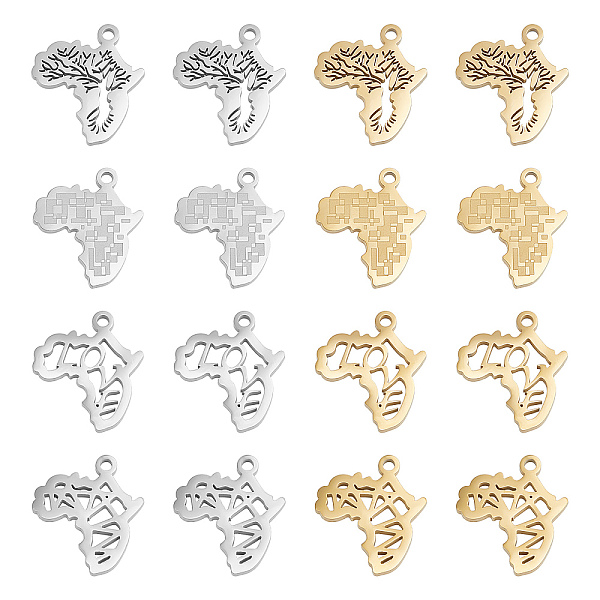PandaHall UNICRAFTALE 16pcs 4 Styles Africa Map Pendants Charms 2 Colors Stainless Steel Pendants Map of Africa with Word Love Pendants for...
PandaHall UNICRAFTALE 16pcs 4 Styles Africa Map Pendants Charms 2 Colors Stainless Steel Pendants Map of Africa with Word Love Pendants for...